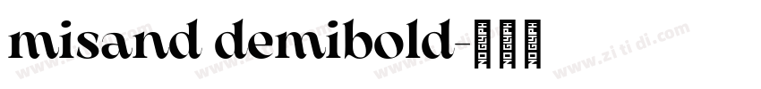 misand demibold字体转换